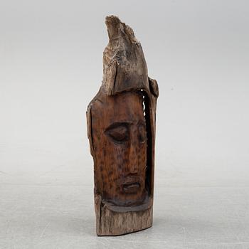 Alois Lindner, a wooden sculpture, signed and dated -55.