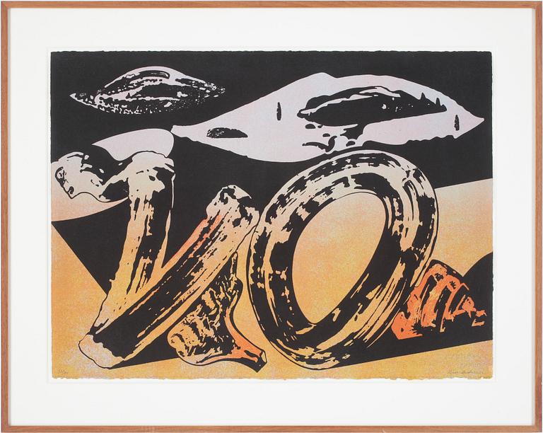 KJELL ANDERSSON, färgserigrafi, sign och numr 27/74.