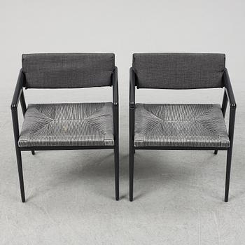 a pair of  Gio Ponti "Dormitio" armchairs, L'abbate, Italy. Designed in the 1950's.