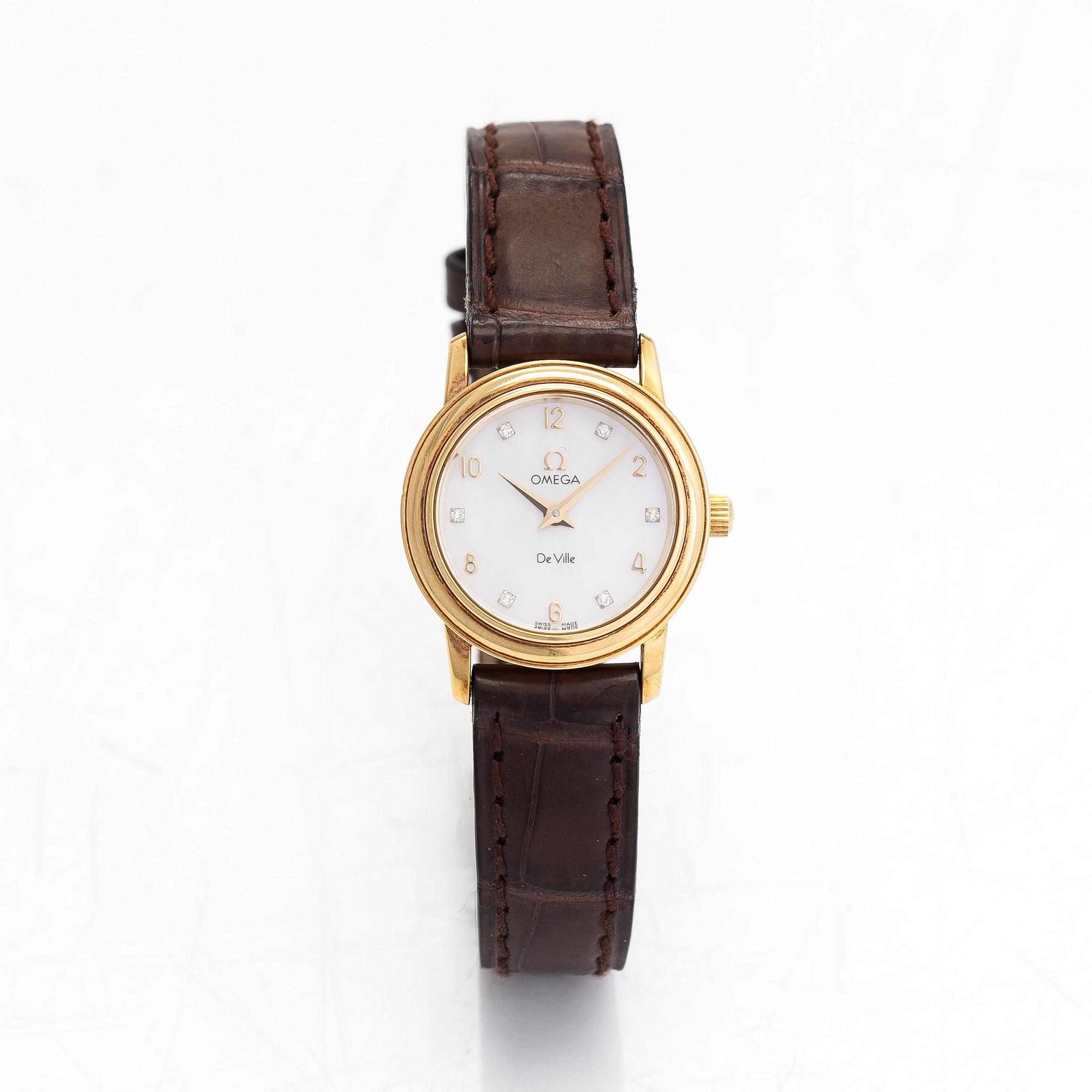 Omega, De Ville Prestige, rannekello, 22 mm.