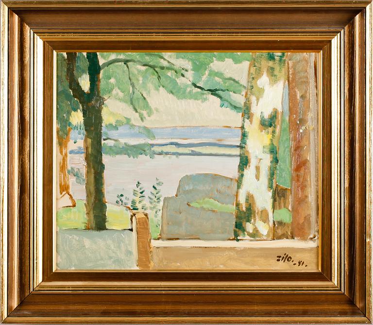 GUNNAR ZILO, olja på pannå, signerad och daterad -50.