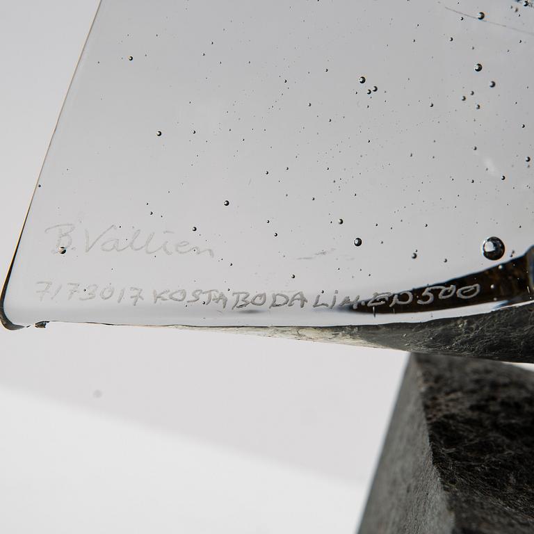 Bertil Vallien, sculpture, glass, "Janus" Limited Edition, Kosta Boda.