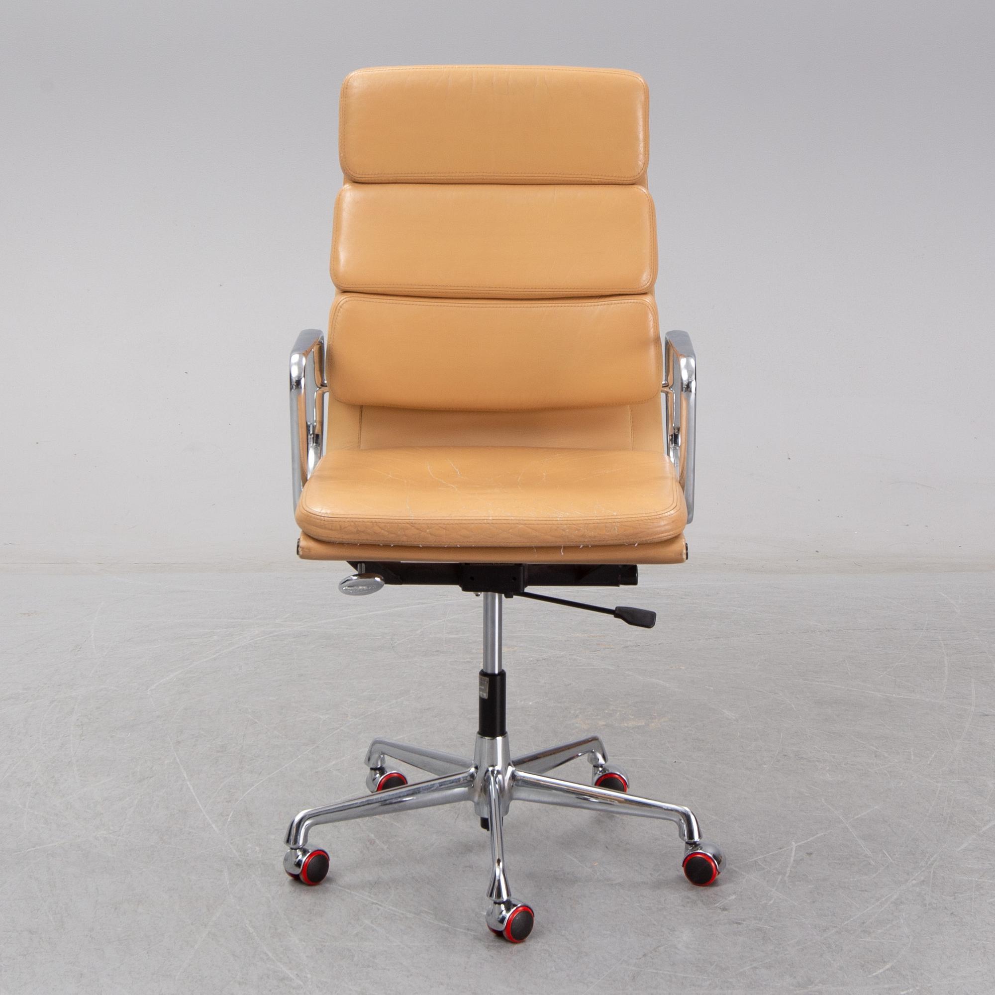 A model EA 219 Soft pad chair, by Charles & Ray Eames, for Vitra.