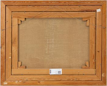 Lindorm Liljefors, Älg, kalv och hund på myr.