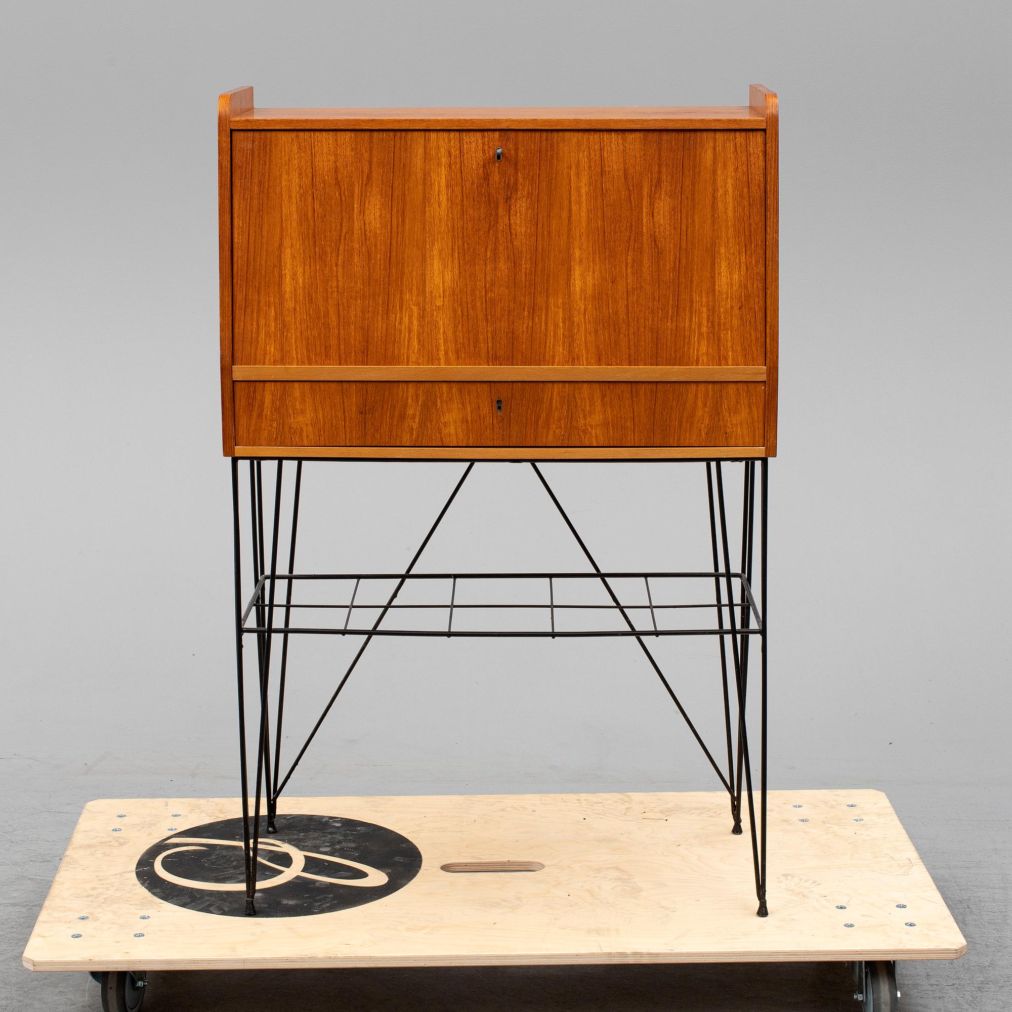 A Swedish 20th century secretaire "Bang" veneered with teak designed for IKEA.