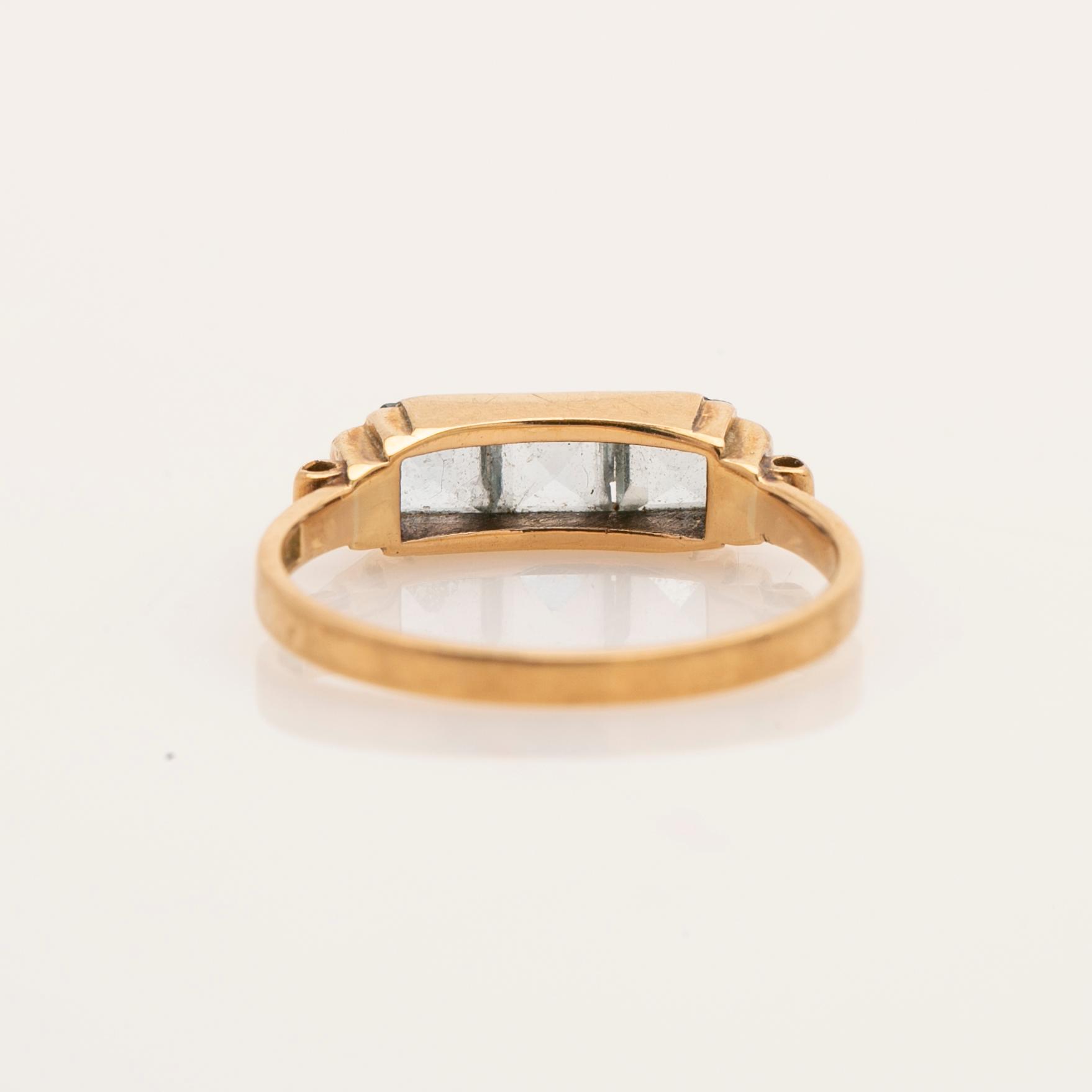 Ring, 18K guld, Hugo Olsson, Helsingborg, 1953.