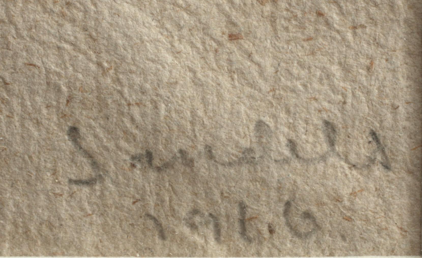 GÖSTA SANDELS, tuschteckning, sign o dat -16.
