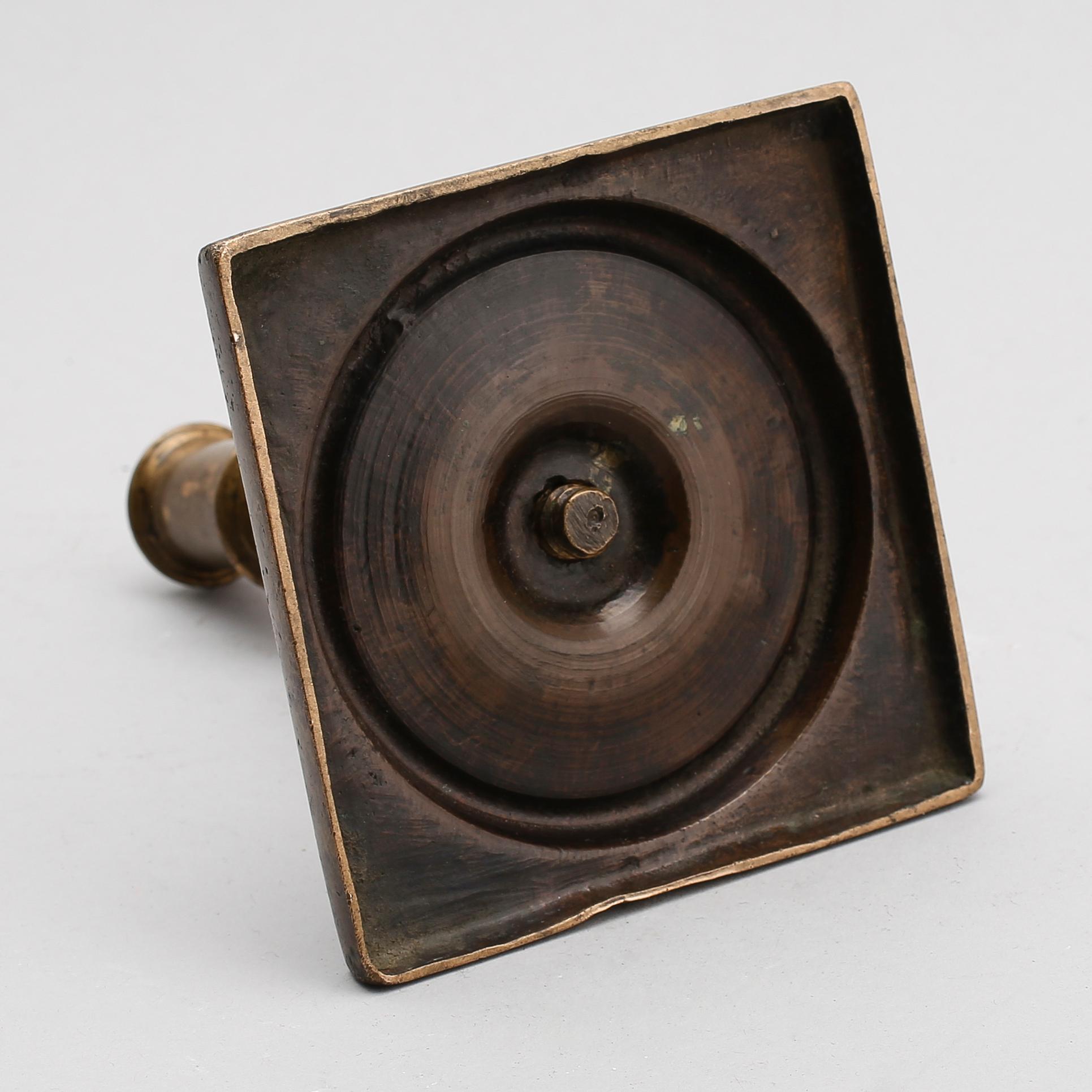 LJUSSTAKE, brons, barock, 1600-/1700-tal.