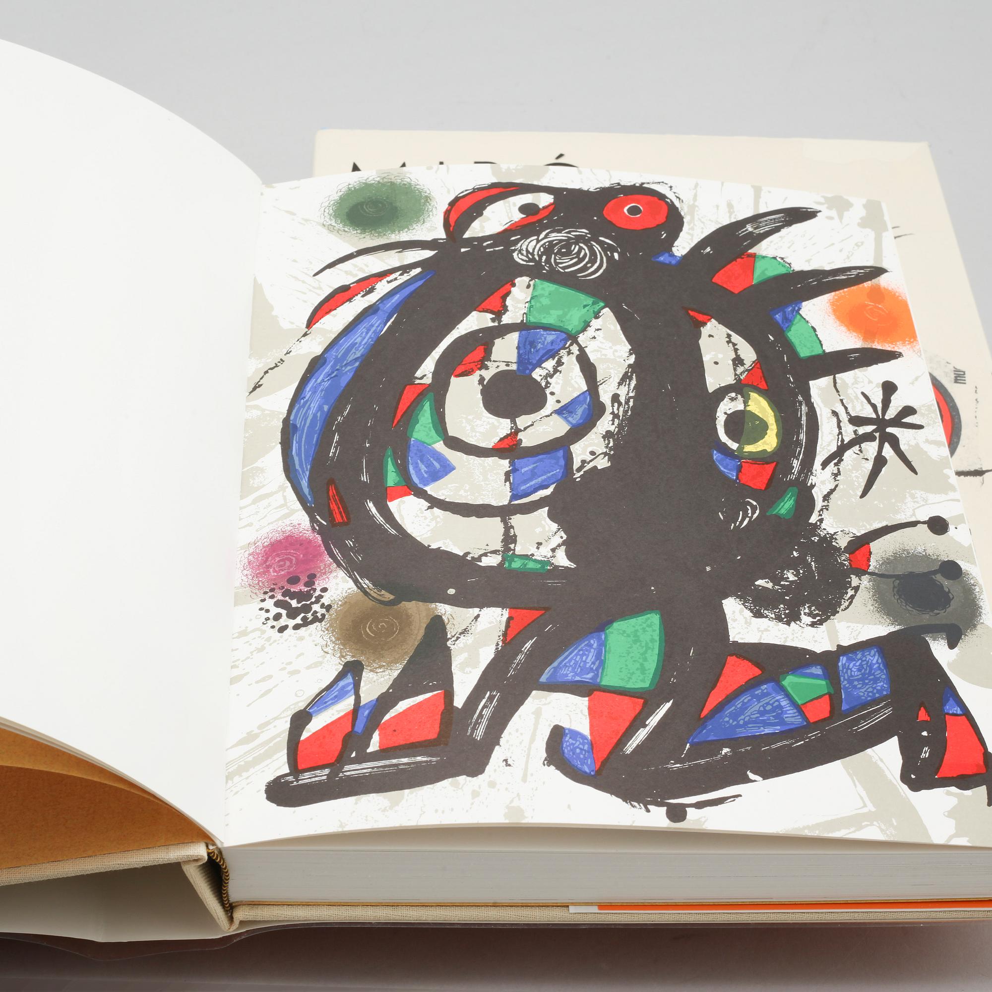BÖCKER, 2 st, "Miró a L'encre" samt "Miró Lithographe III", 1972 och 1976.