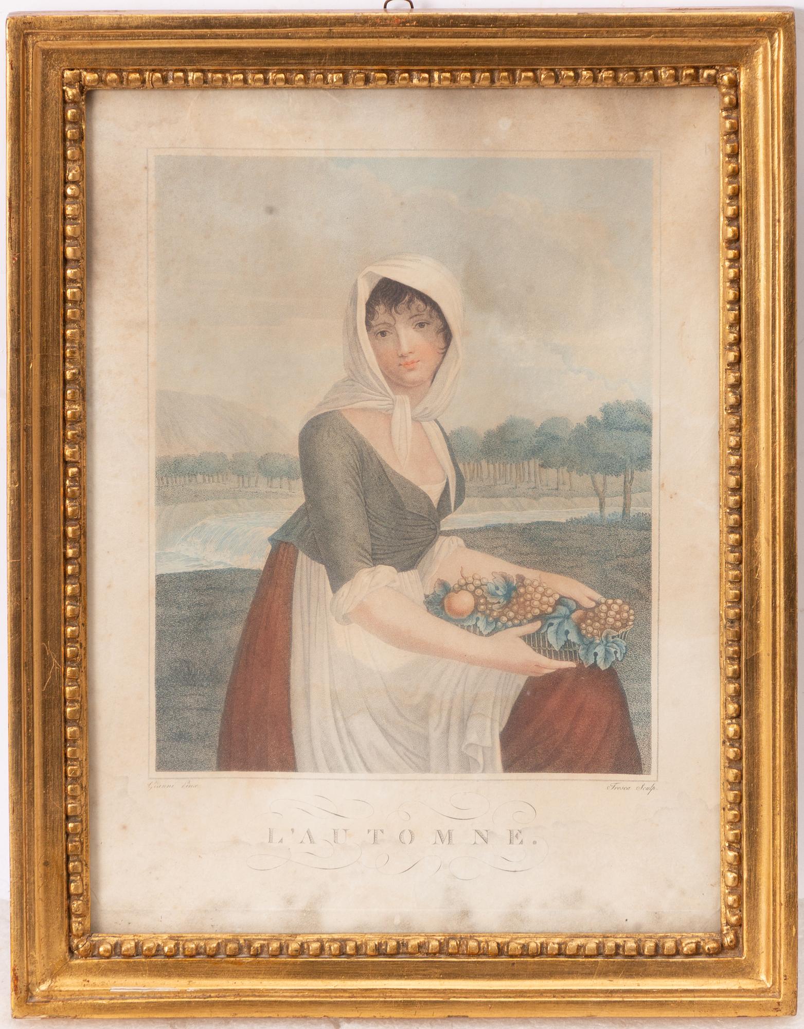 Ramar, fyra stycken, omkring år 1800.