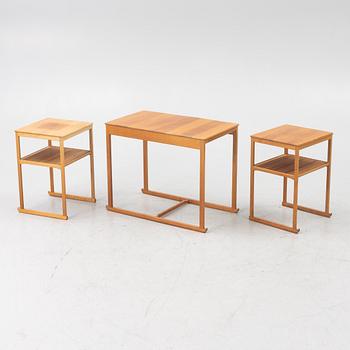 Carl Malmsten, satsbord, 3 delar, "Släden", Åfors Möbelfabriks AB.