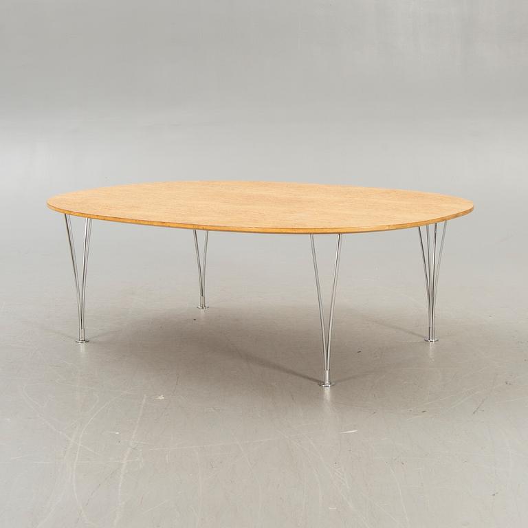 Bruno Mathsson & Piet Hein, soffbord, "Superellips", Fritz Hansen, 1900-talets andra hälft.