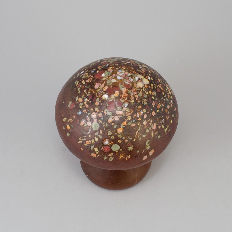 MONICA BACKSTRÖM, "Svamp", skulptur, glas, Kosta, 1980-tal.
