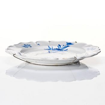 A Swedish Rörstrand faience dish, dated 27/8 1767.
