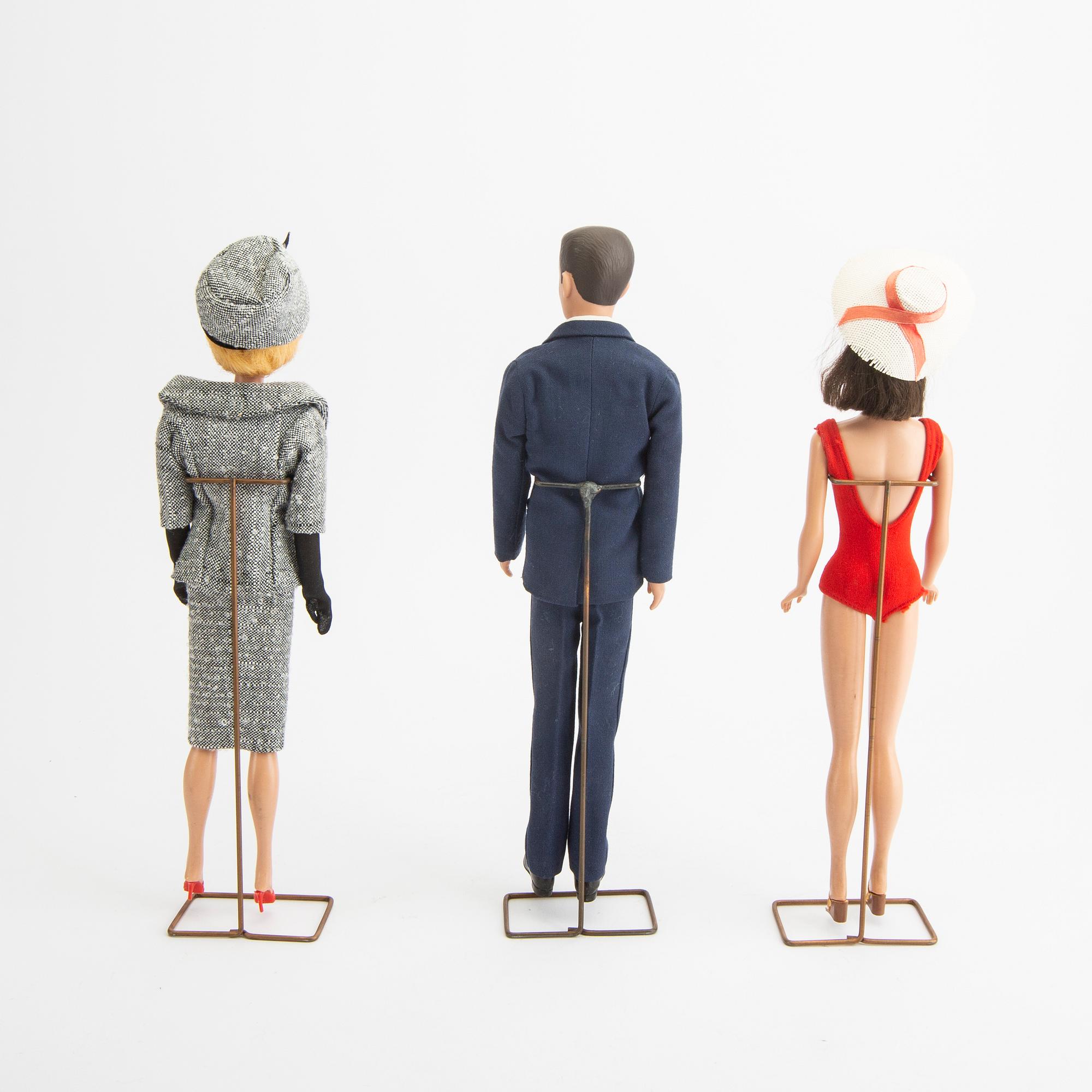 Barbiedockor 2 st & Ken, Matell 1960-tal.