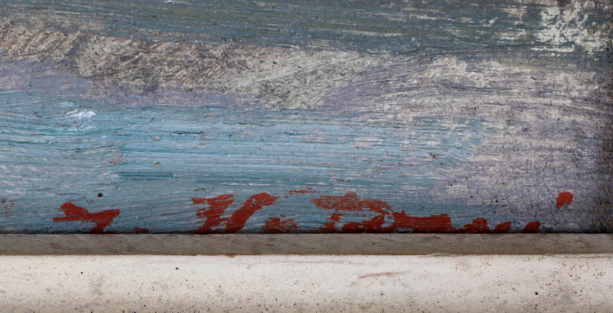 JAN HATVANI. Olja på pannå. Sign.