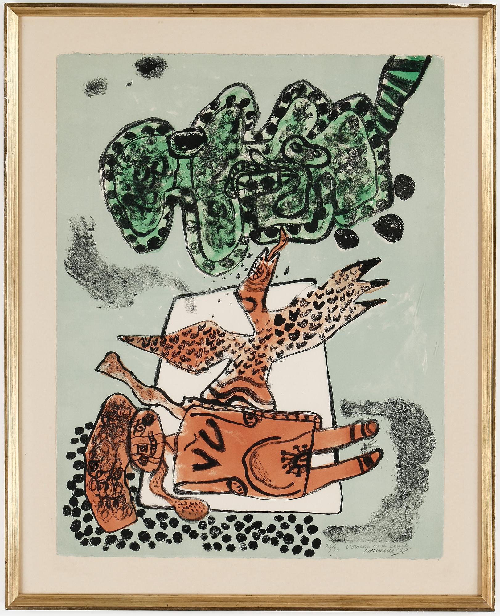 BEVERLOO CORNEILLE, litografi, signerad, numrerad 23/30, daterad 1968.
