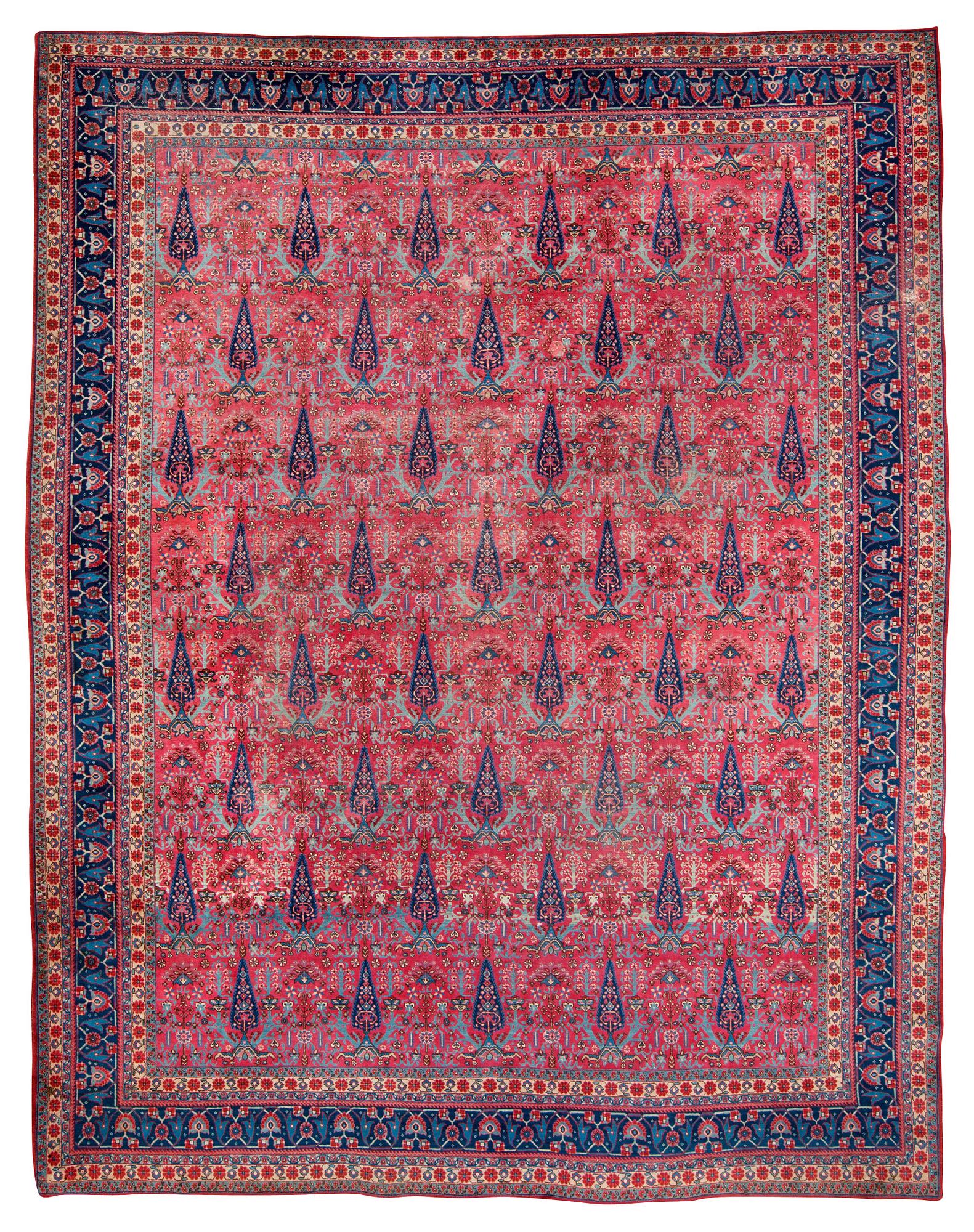 SEMI-ANTIQUE TABRIZ. 429,5 x 343,5 cm.