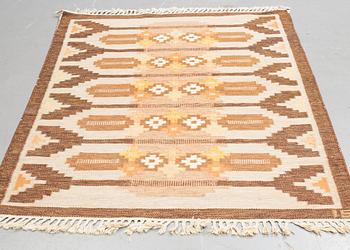 Ingegerd Silow, a carpet, flat weave, ca 198 x 139-141,5 cm, signed IS.