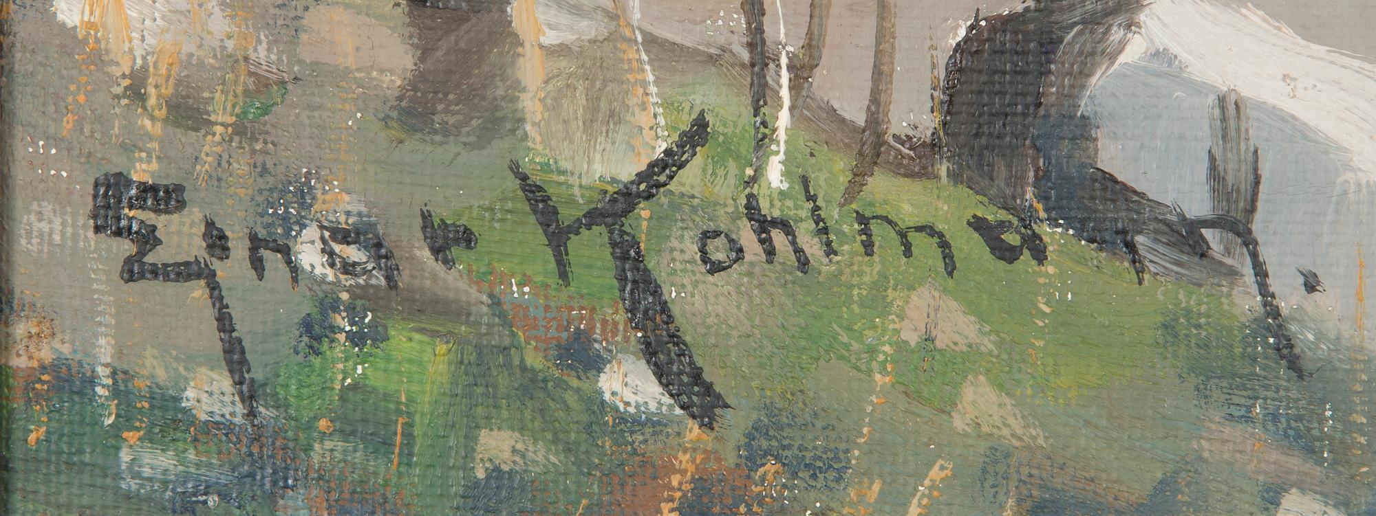 Ejnar Kohlmann,  Näkymä järvelle.