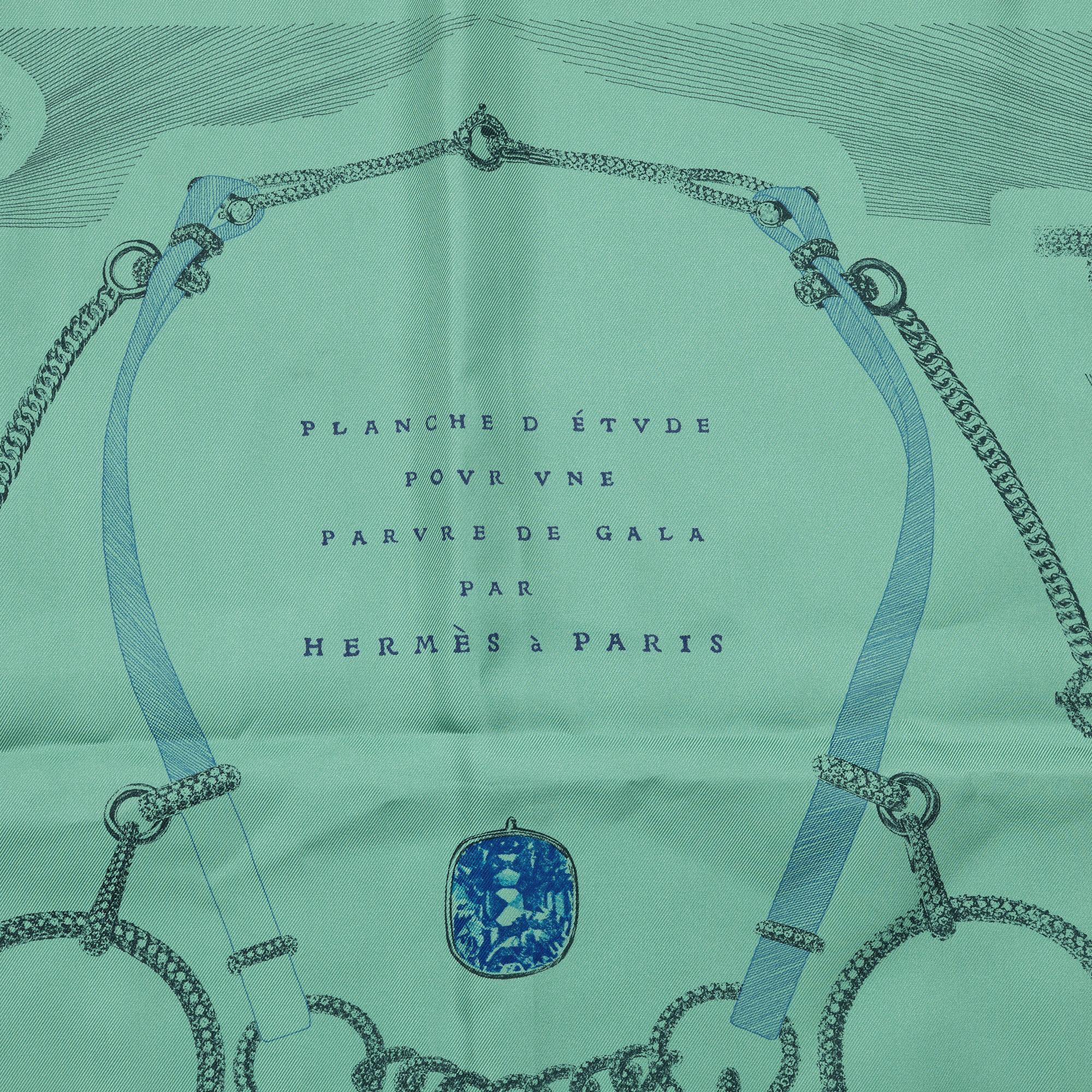 Hermès, scarf, "Etude pour une Parure de Gala".