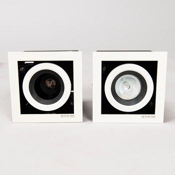 A set of 26 "Antares" spotlights by Flos, designed by F. A. Porsche, 2010s.