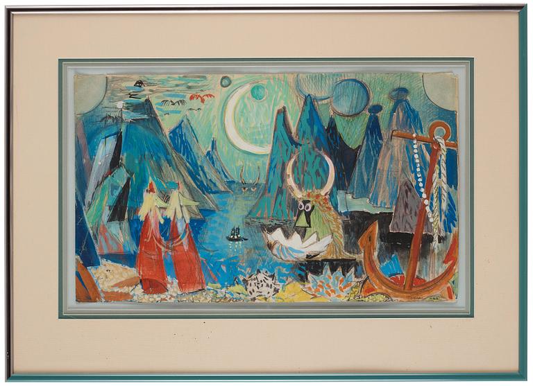 Tove Jansson, Study for "Källskärstavlan".