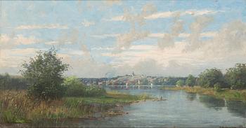Carl Wilhelm Jaensson, oil on canvas, signed and dated-80.