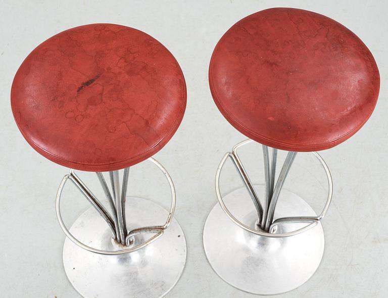 BARSTOLAR, ett par, Piet Hein för Fritz Hansen, Danmark, 1987.