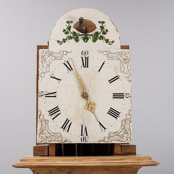 A Swedish 19th Century timepiece with a Schwarzwald area clockwork.