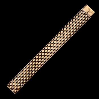 ARMBAND, 18K guld. Vikt ca 45 g.