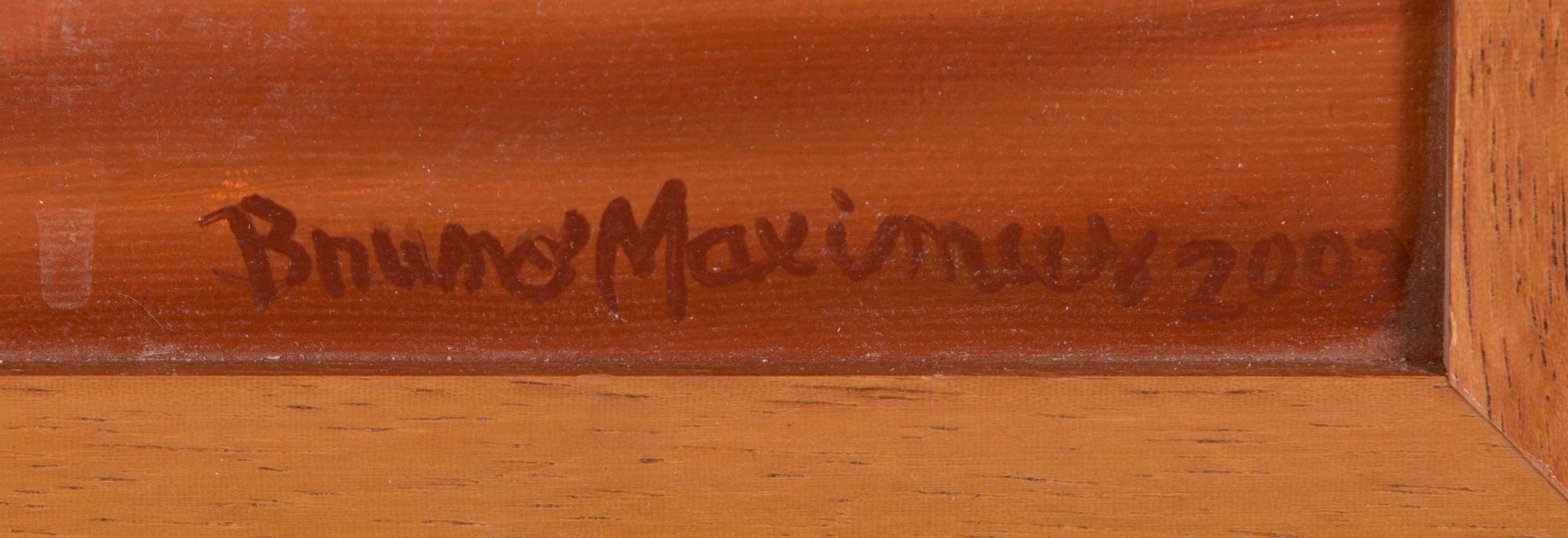 Bruno Maximus, olja på duk, signerad och daterad 2002.