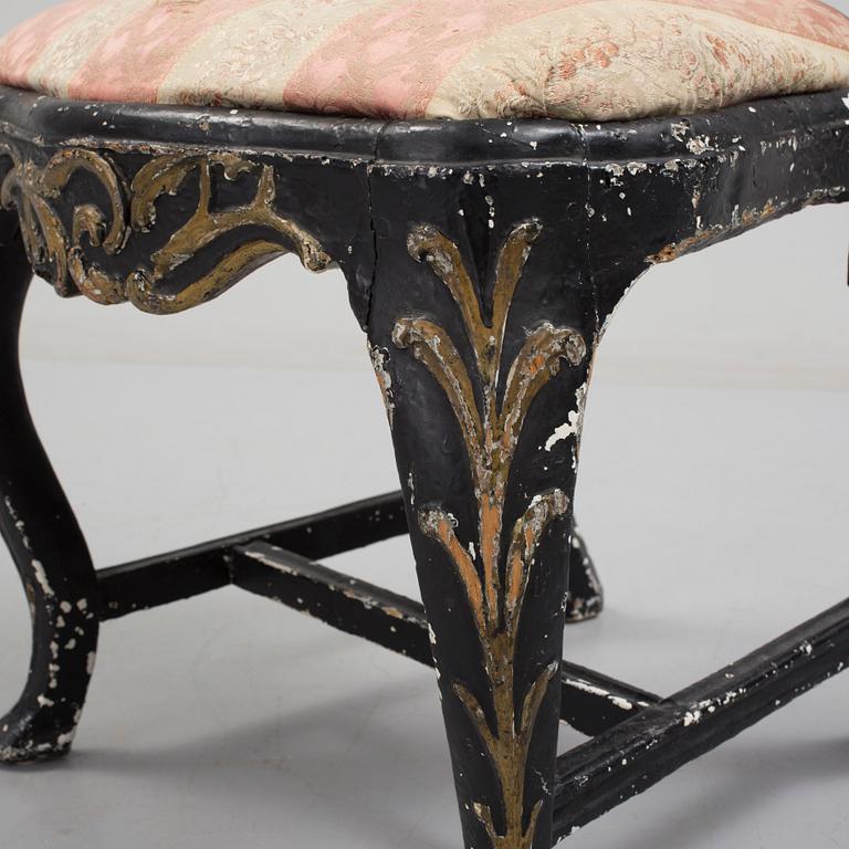 A ROCOCO CHAIR, Stockholm, second half of the 18th century.