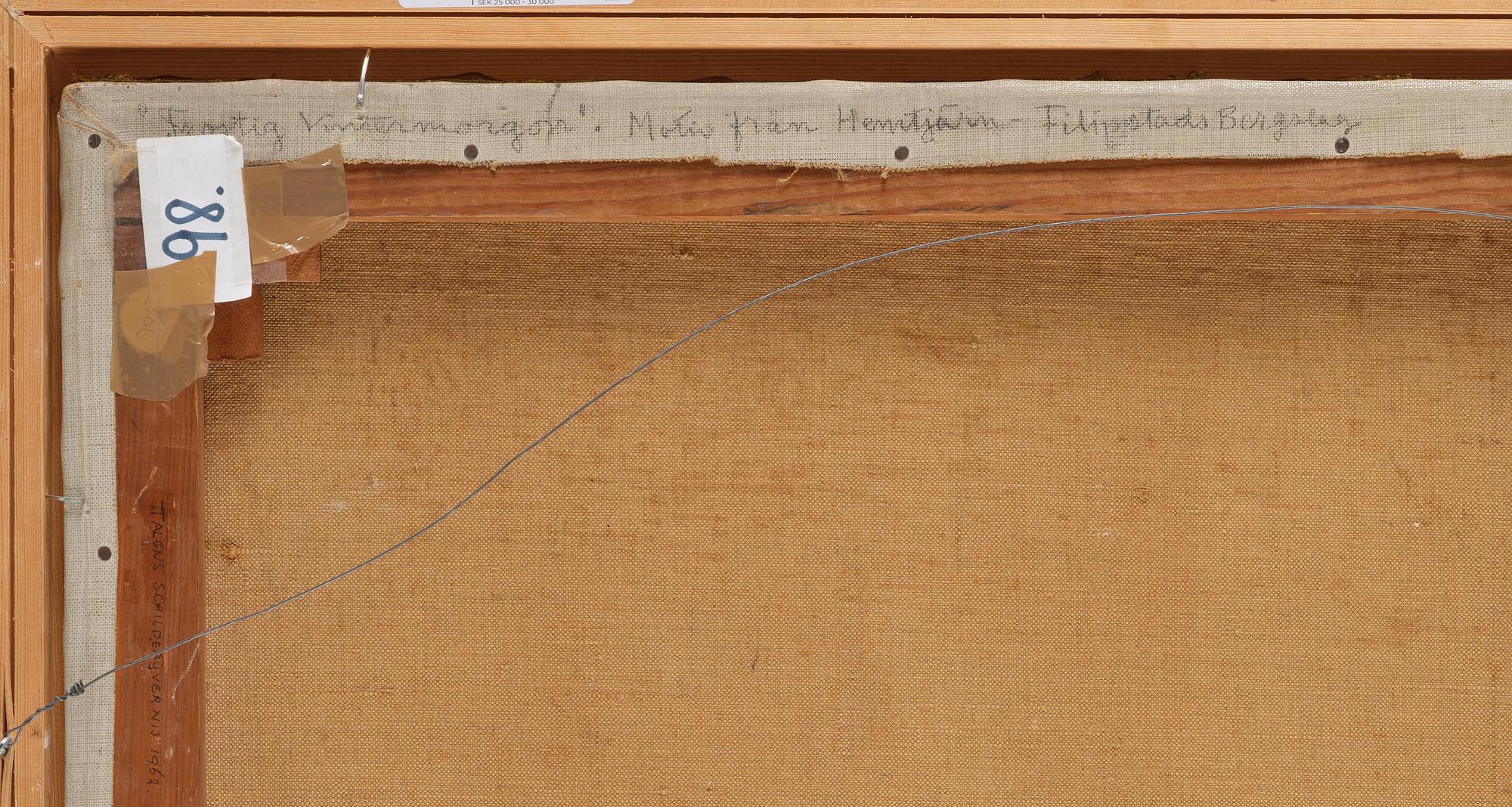 Anshelm Schultzberg, "Frostig vintermorgon" (Motiv från Hemtjärn).