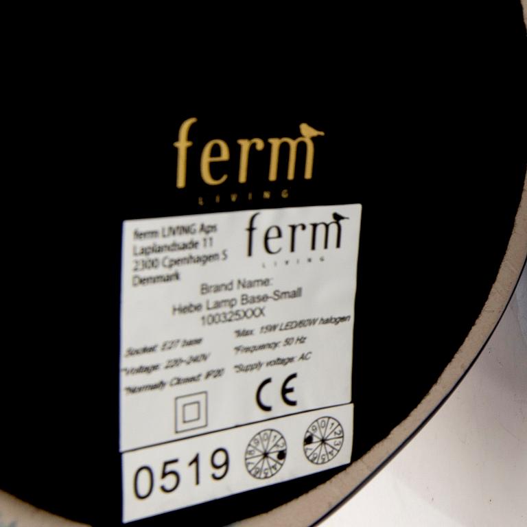 Ferm Living bordslampor två st "Hebe" 2000-tal Danmark.