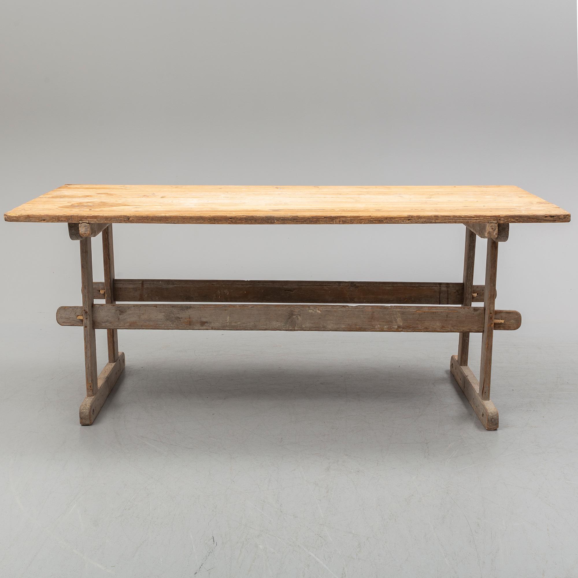 a pine table from the 1800's.