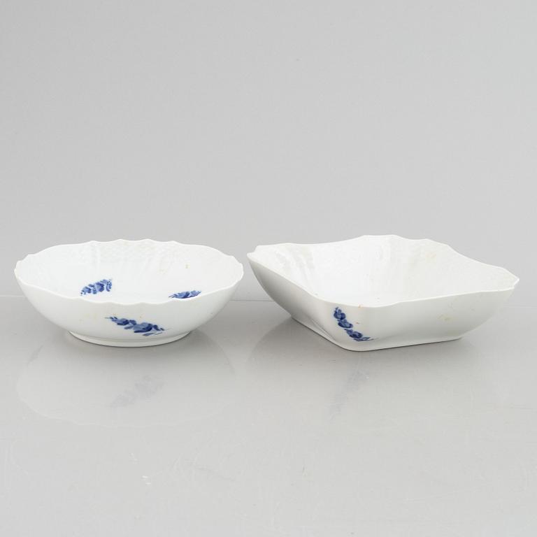 Royal Copenhagen, service parts, 51 pcs, porcelain, "Blue Flower", Denmark.