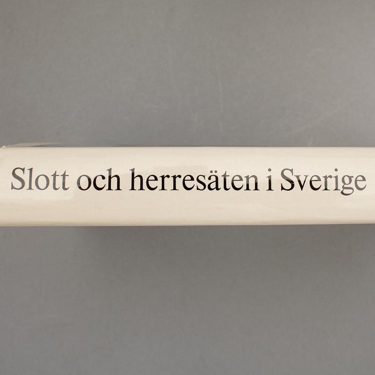 BOKVERK, 18 volymer, "Slott och herresäten i Sverige", Allhems Malmö 1966-71.