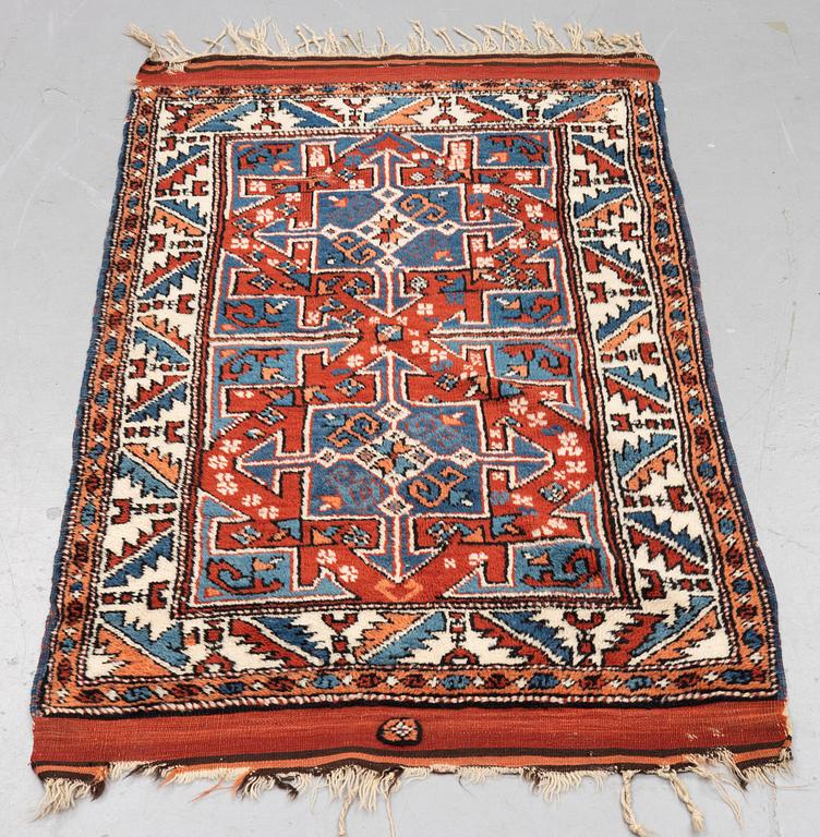 A rug, antique Bergama, possibly, ca 143 x 82 cm.