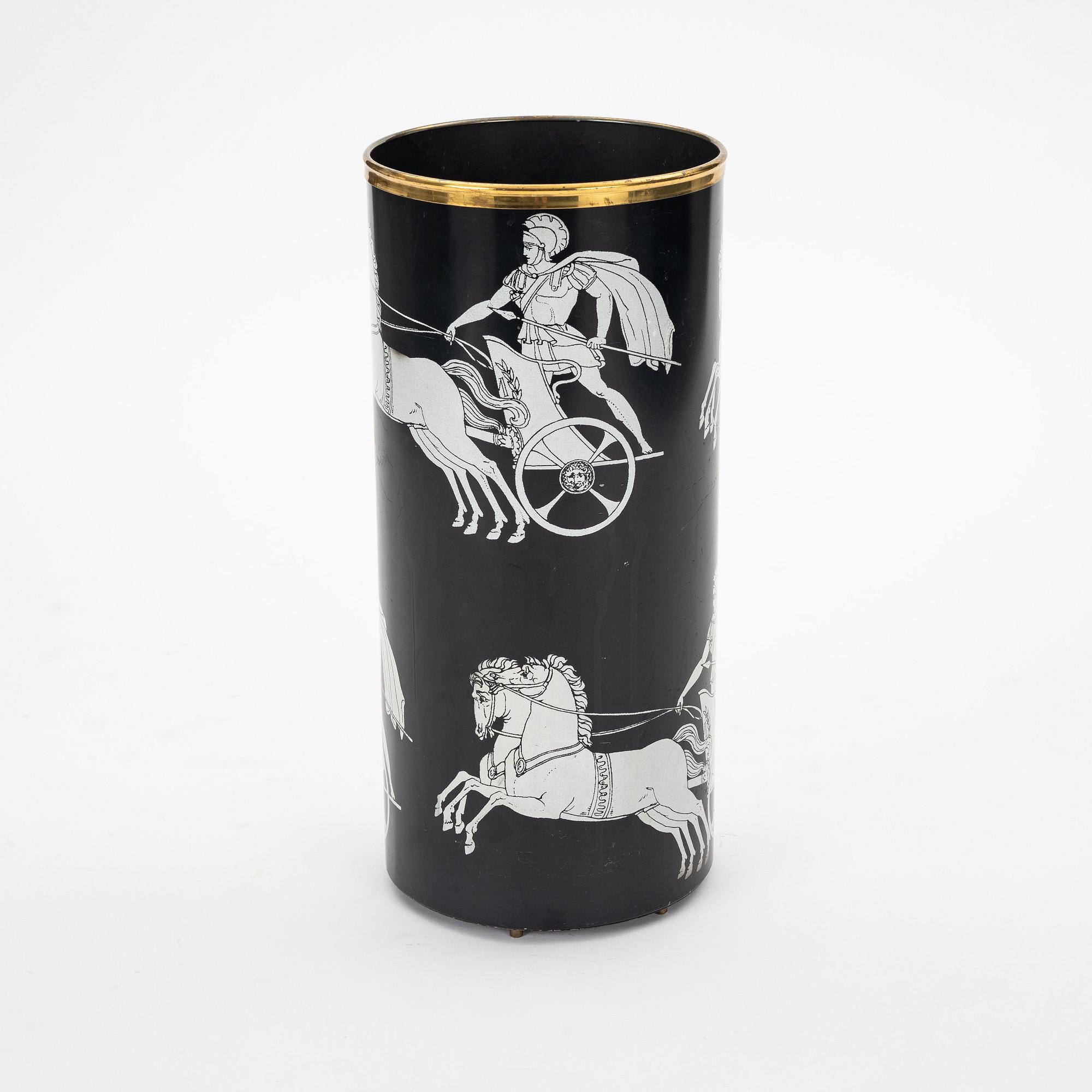 Piero Fornasetti, an umbrella stand, Studio Fornasetti Milan, Italy.