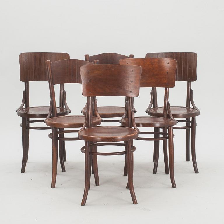 STOLAR, 6 snarlika, Thonet och Mundus. 1900-tal.