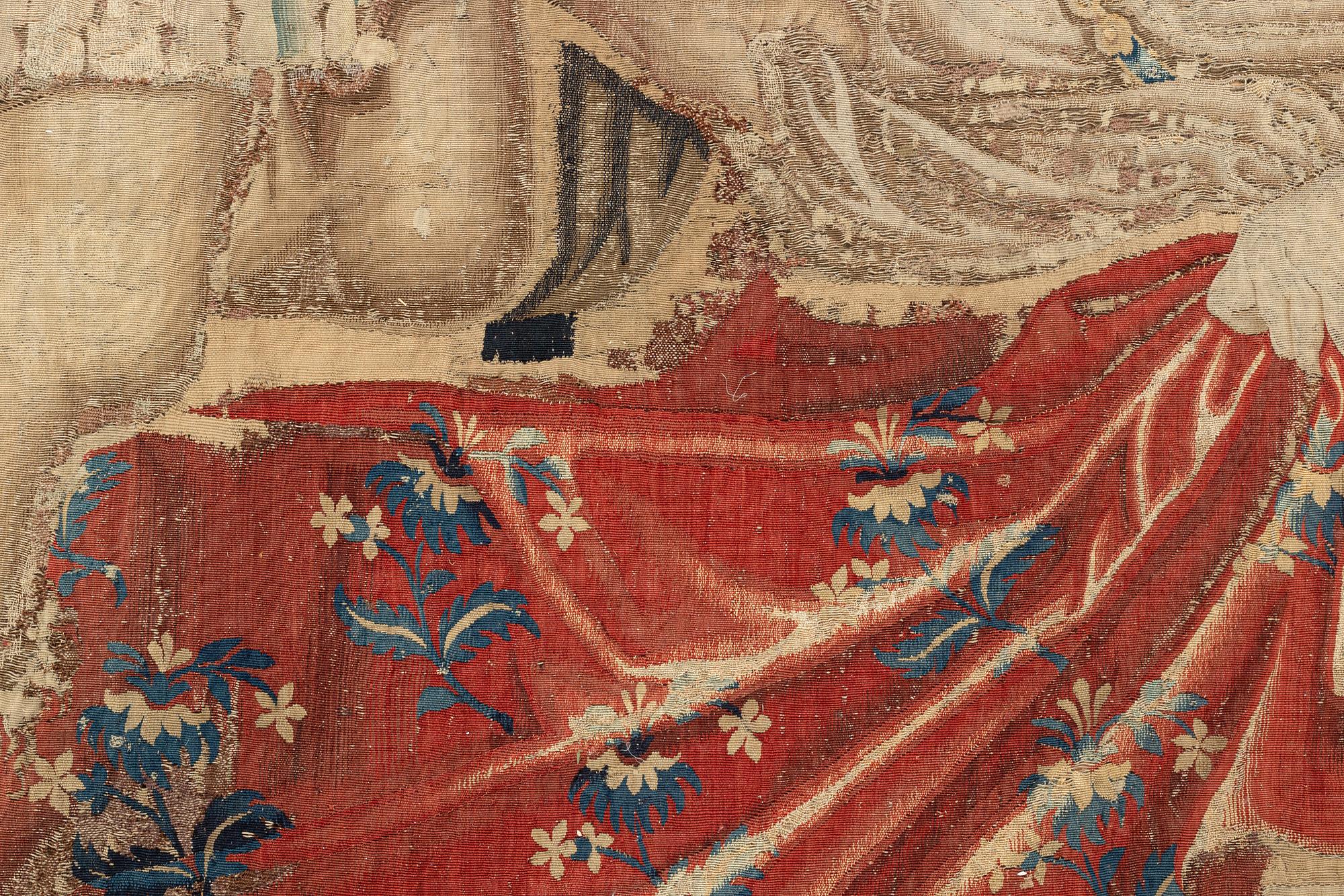 A tapestry, "The death of Messalina", c. 312 x 220 cm, France/Flanders, 17th century.