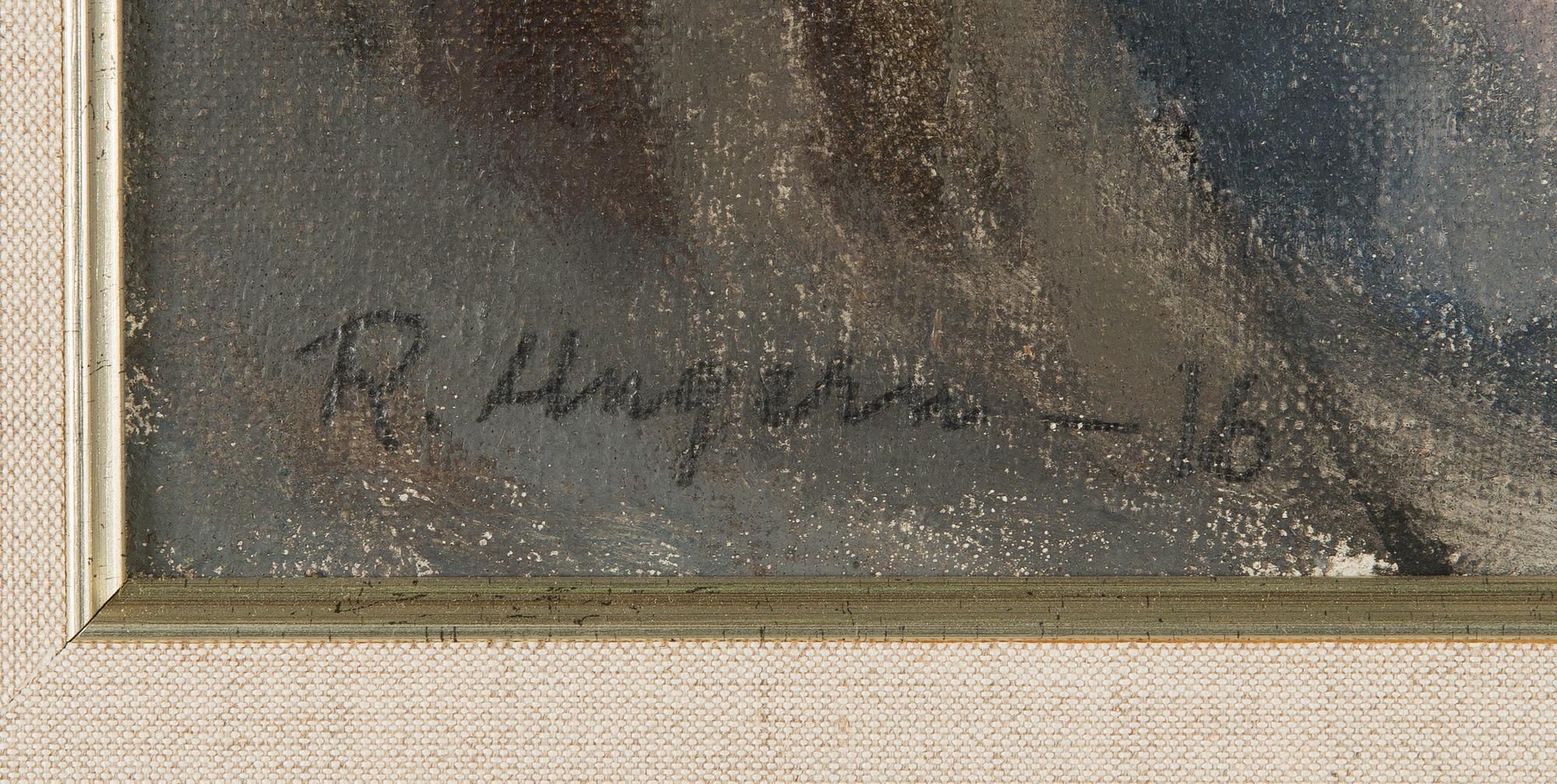 Ragnar Ungern, oil on canvas, signed and dated -16.