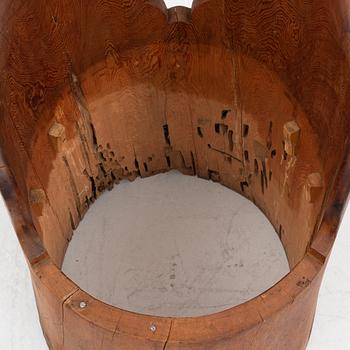 A pine chair, mid/second half of the 20th century.