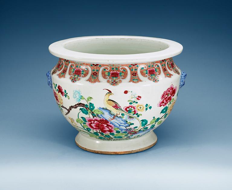 YTTERFODER/BASSÄNG, kompaniporslin. Qing dynastin, Qianlong (1736-95).