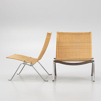 Poul Kjaerholm, armchairs, a pair, PK22, Fritz Hansen.