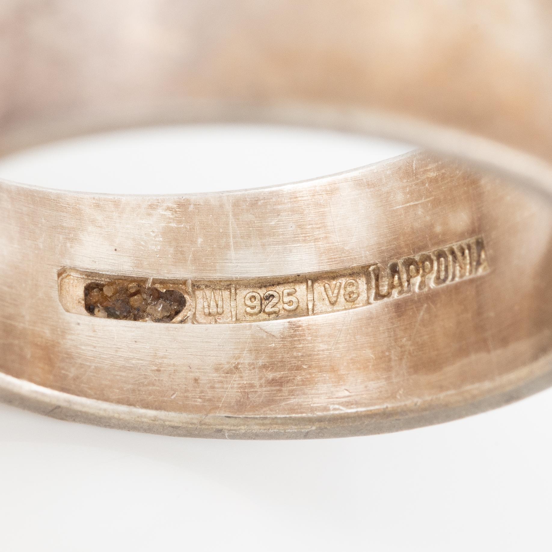 Lapponia ring sterlingsilver, Finland 1998.