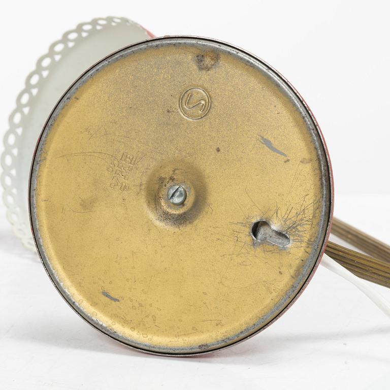 Vägglampor, ett par snarlika, EWÅ, 1950/60-tal.