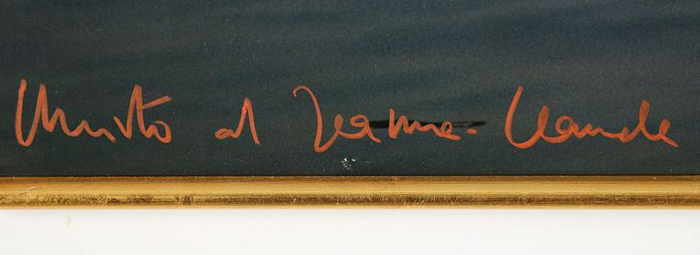 CHRISTO & JEANNE-CLAUDE, offset with fabric, signed,