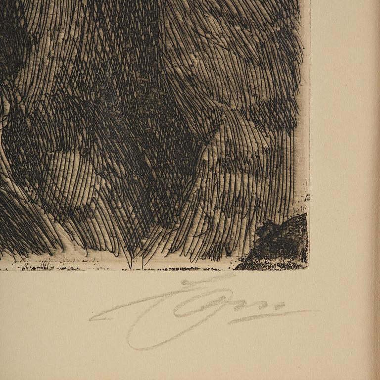 Anders Zorn, "August Strindberg".